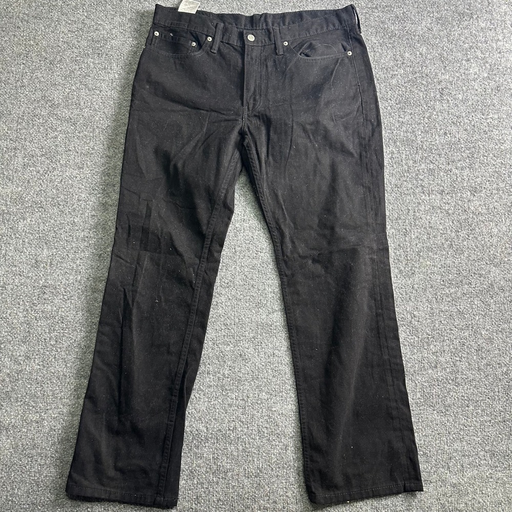 Levi's Jeans Mens Size 34x30 Black 514 Straight Fit Denim Casual Classic Pants - Picture 1 of 7